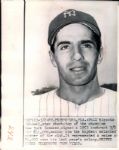 1950s circa Phil Rizzuto New York Yankees "The Chicago Sun-Times Collection Archives" Original Photos (Chicago Sun-Times Hologram/MEARS Photo LOA) - Lot of 6