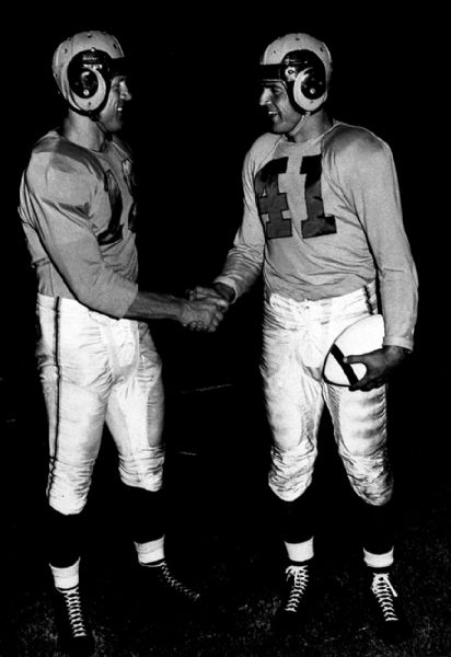 1945-55 circa Los Angeles Rams "The Sporting News" Original 3.25" x 4" Black And White Negative (The Sporting News Collection/MEARS Auction LOA)