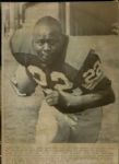 1966-70 Elijah Pitts Green Bay Packers The Denver Post Archives Original Photos (Denver Post Hologram/MEARS Photo LOA) - Lot of 3
