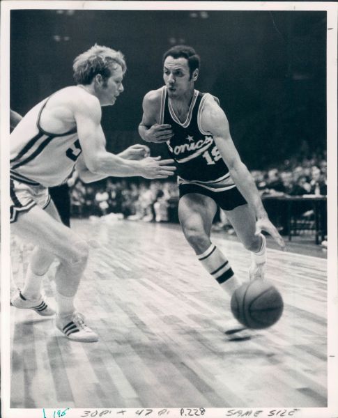 1968 Len Wilkens Seattle Supersonics "The Sporting News Collection Archives" Original Type 1 8"x10" Photo (Sporting News Collection Hologram/MEARS Type 1 Photo LOA)