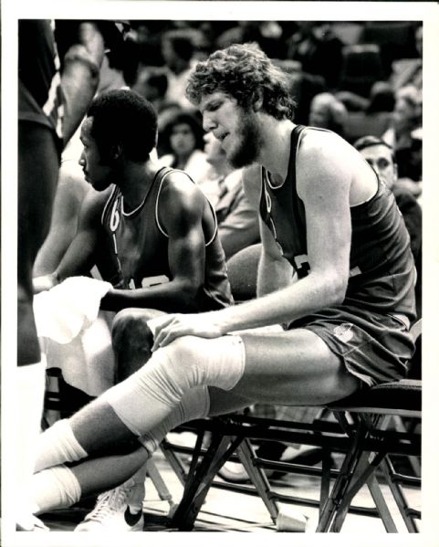 1975-79 circa Bill Walton Portland Trail Blazers "Sport Magazine Collection Archives" Original Photos (Sport Magazine Collection Hologram/MEARS Photo LOA) - Lot of 3