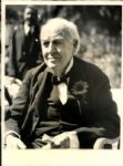1931 Thomas Edison "The Chicago Sun-Times Archives" Original Photo (Chicago Sun-Times Hologram/MEARS Photo LOA)