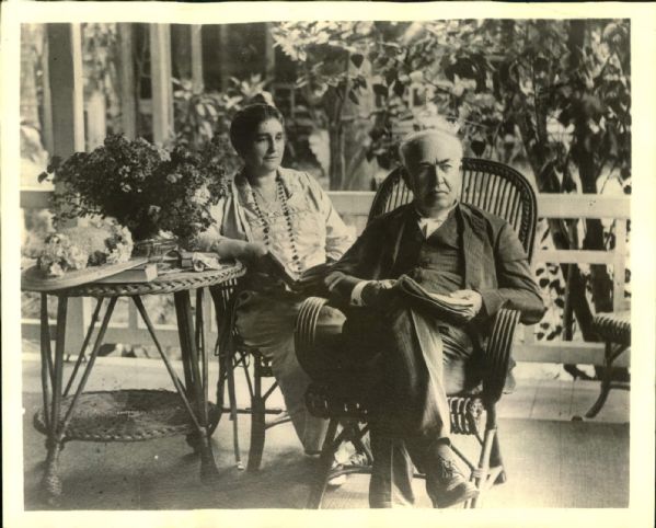 1929-47 Thomas Edison and Family "The Chicago Sun-Times Archives" Original Photos (Chicago Sun-Times Hologram/MEARS Photo LOA) - Lot of 4
