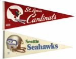 1970s and '80s NFL Pennants Full Size Pennants - Lot of 19 