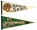 1970s and '80s NFL Pennants Full Size Pennants - Lot of 19 
