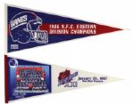 1970s and '80s NFL Pennants Full Size Pennants - Lot of 19 