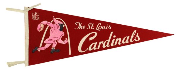 1970s circa St. Louis Cardinals (NFL) Full Size Pennant