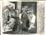 1955-72 Salvador Dali "The Sporting News Collection Archives" Original Photos (Sporting News Collection Hologram/MEARS Photo LOA) - Lot of 5