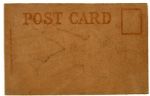 Circa 1907 Tanner Souvenir Football Player Leather Postcard