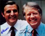 President Jimmy Carter and Vice President Mondale Signed 8" x 10" Color Photo - JSA