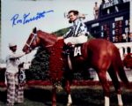 Ron Turcotte (Jockey of Secretariat) Signed 8" x 10" Color Photo - JSA