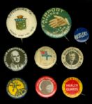 Vintage Campaign Pin Collection (9)