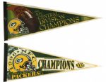 1970s to 1996 Full Size Football Pennants - Lot of 8