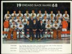 1968 Chicago Blackhawks Team 8 1/2" x 11" Photograph