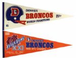 1970s to 1989 Full Size Football Pennants - Lot of 24