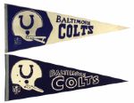 1970s to 1989 Full Size Football Pennants - Lot of 24