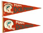 1970s to 1989 Full Size Football Pennants - Lot of 24
