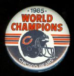 1985 Chicago Bears World Champions 2 1/4" Pin