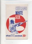 1962 Chicago White Sox Scorecard - Lot of 2 Including Bill Monbouquette No-Hitter Game