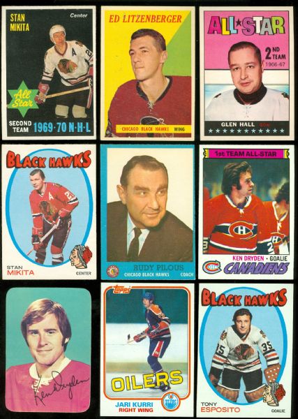 1950s-1980s Topps & OPC Collection (28) Including Hull & Gretzky