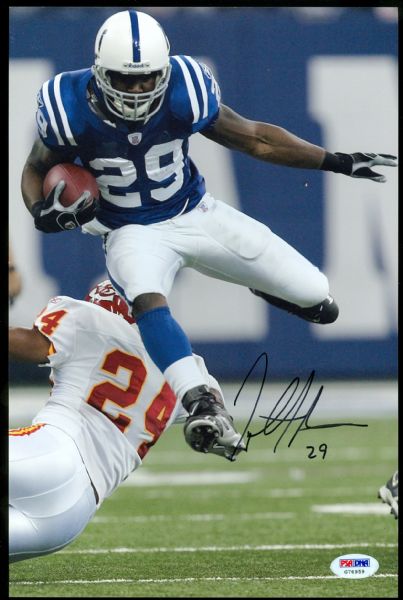 Joseph Addai Colts Signed 8" x 12" Photograph PSA/DNA