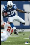 Joseph Addai Colts Signed 8" x 12" Photograph PSA/DNA