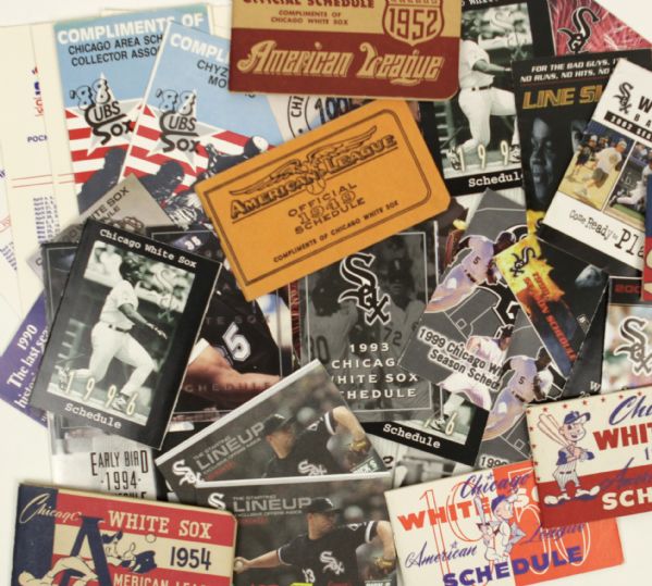 1950-2000s Chicago White Sox Schedule - The Mother Load