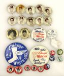 1950s-60s Chicago White Sox Pinback - Lot of 26 w/ Luis Aparicio & Nellie Fox 