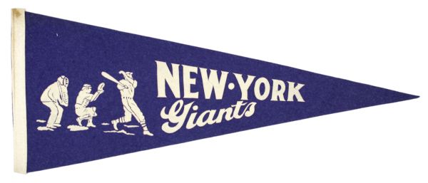 1940s New York Giants Pennant 