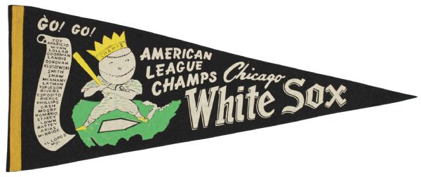 1959 Chicago White Sox American League Champions Scroll Pennant