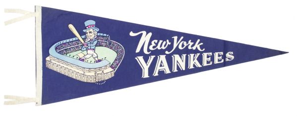1950s New York Yankees Uncle Sam Pennant