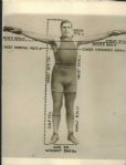 1916 Jess Willard Physical Dimensions "Rogers Photo Archives" Original 6.5" x 8.5" Photo (MEARS Photo LOA)