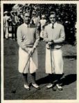 1928 Walter Hagen Johnny Farrell Golfs World Series "The Sporting News Collection Archives" Original Photo (Sporting News Collection Hologram/MEARS Photo LOA)