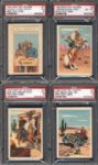 1953 Post Roy Rogers Pop Out Card Complete Set of 36 All PSA Graded Average Grade of 5.38
