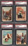 1953 Post Roy Rogers Pop Out Card Complete Set of 36 All PSA Graded Average Grade of 5.38