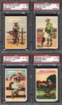 1953 Post Roy Rogers Pop Out Card Complete Set of 36 All PSA Graded Average Grade of 5.38