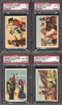 1953 Post Roy Rogers Pop Out Card Complete Set of 36 All PSA Graded Average Grade of 5.38