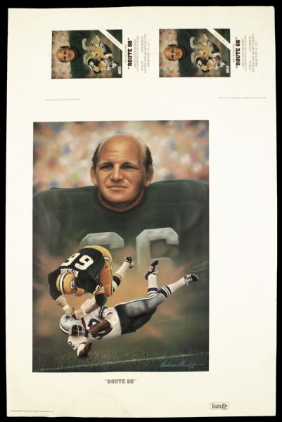 1996 Ray Nitschke Green Bay Packers 23" x 35" Andrew Goralski Proof