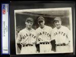 1935 New York Giants Pitchers Type 1 7" x 9" Photo (PSA/DNA)