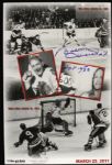 1960s star Bobby Hull Chicago Blackhawks Signed Collection - 2 Photos 4 Cards & Hockey Puck - JSA 