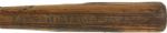 1922-28 Ernie Nietzke H&B Louisville Slugger Professional Model Side Written Game Used Leaded Bat (52 oz.) - (MEARS LOA) 