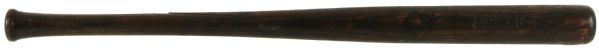 1921-22 George Hayes Side Written J.H. Parks Bingo Professional Model Game Used Bat (MEARS Auction LOA) 