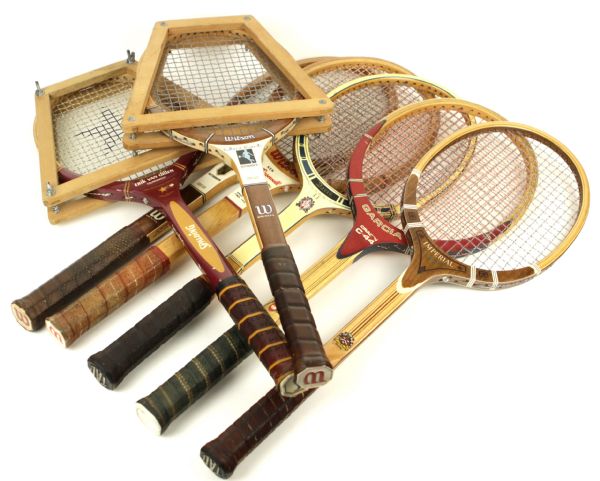 1970s-80s Store Model Tennis Racket - Lot of 9 Chris Evert  & Billy Jean King Endorsed 