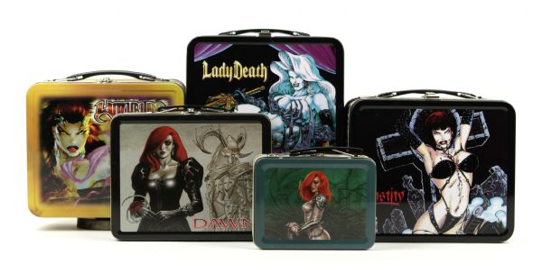 2000 Animation Lunch Box - Lot of 5 Lady Death Chastity Hitchblad & Dawn