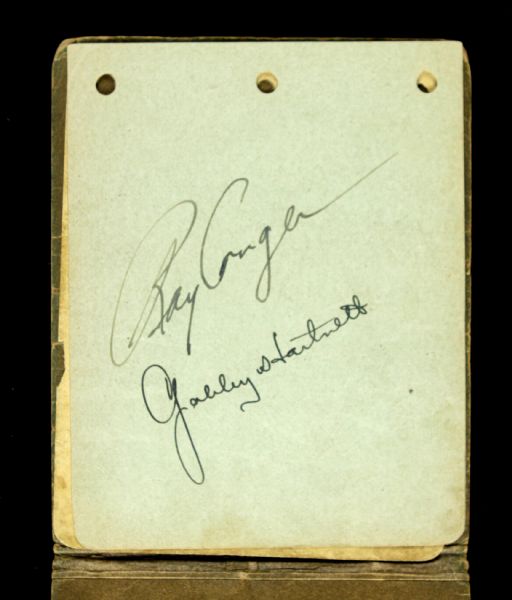 1929 Leo Gabby Hartnett Chicago Cubs Signed Parchment - JSA