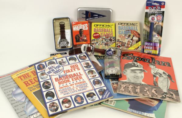1980s-90s Baseball Publication Collection w/ 1964 Warren Spahn Milwaukee Braves Pictorial
