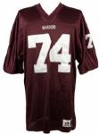 2000 to present Chicago Maroons Game Worn #74 Jersey - MEARS Auction LOA 