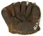 1940s Bob Feller Cleveland Indians Signed Vintage Baseball Glove - JSA 