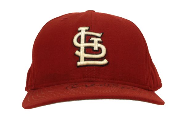 1999-01 St. Louis Cardinals Worn Cap Signed by Orlando Cepeda 