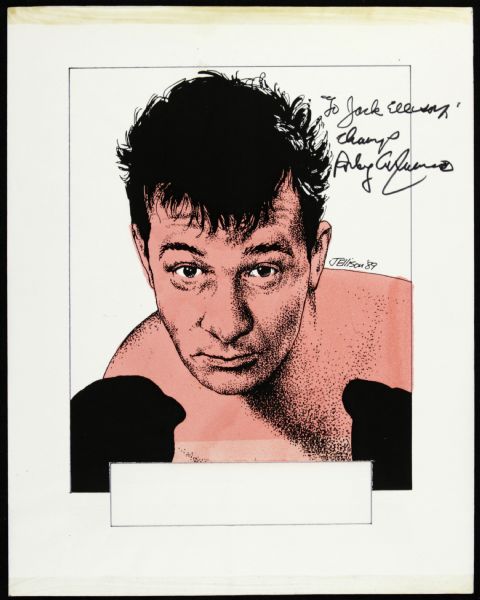 Rocky Graziano Signed 8" x 10" Photo - JSA